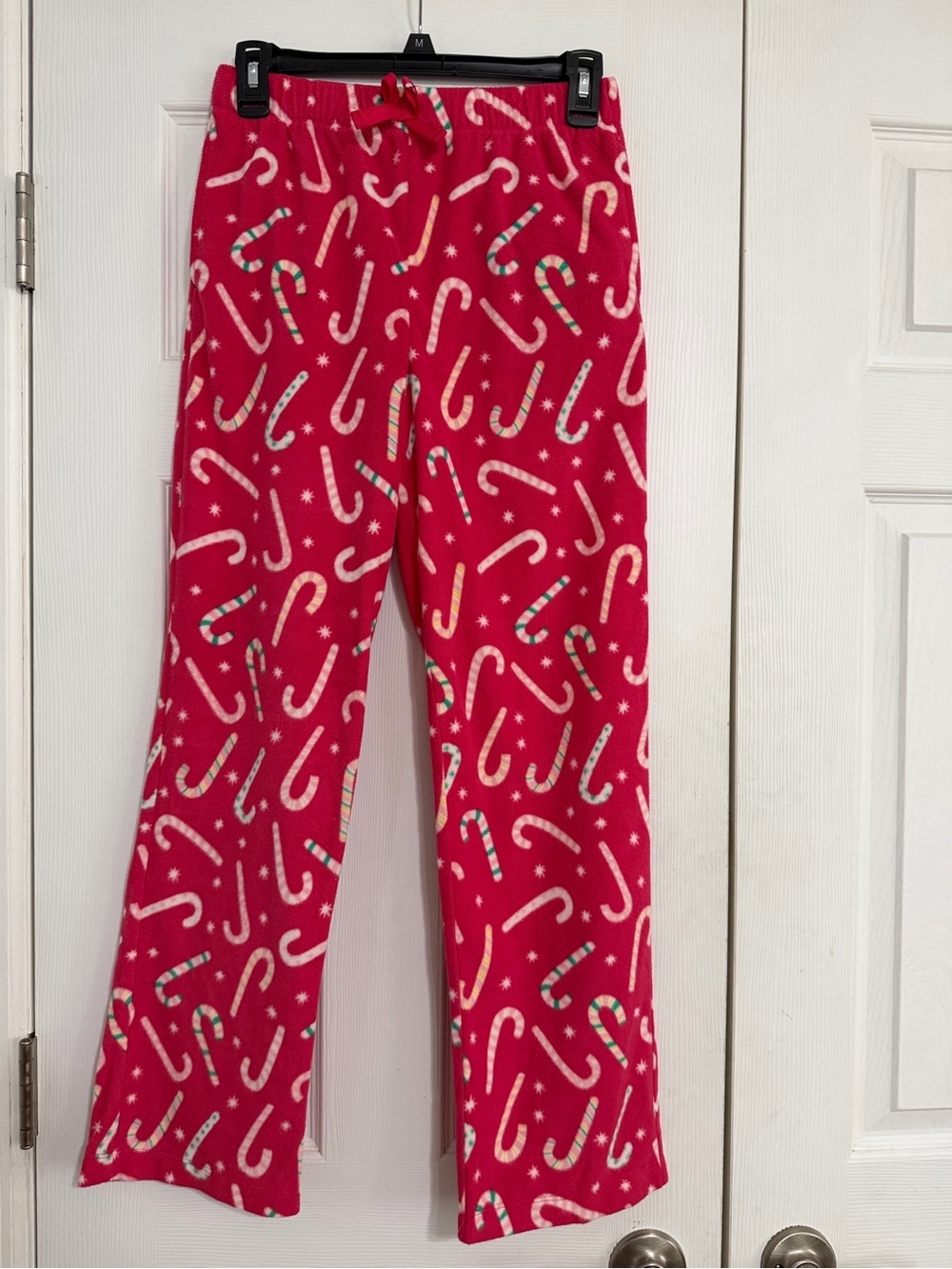 Old navy candy cane fleece pajama pants girls size XL 14/16 Christmas holiday